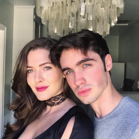 Kathryn Kohut with her friend Andrew Holtz.